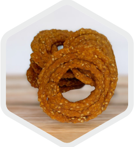 Brown Rice Sesame Sakinalu - బ్రౌన్ రైస్ నువ్వుల సకినాలు 500g